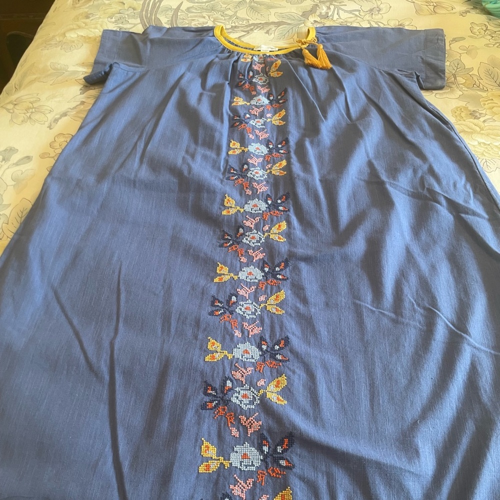 Girls Garnet Hill Woven Dress XL
